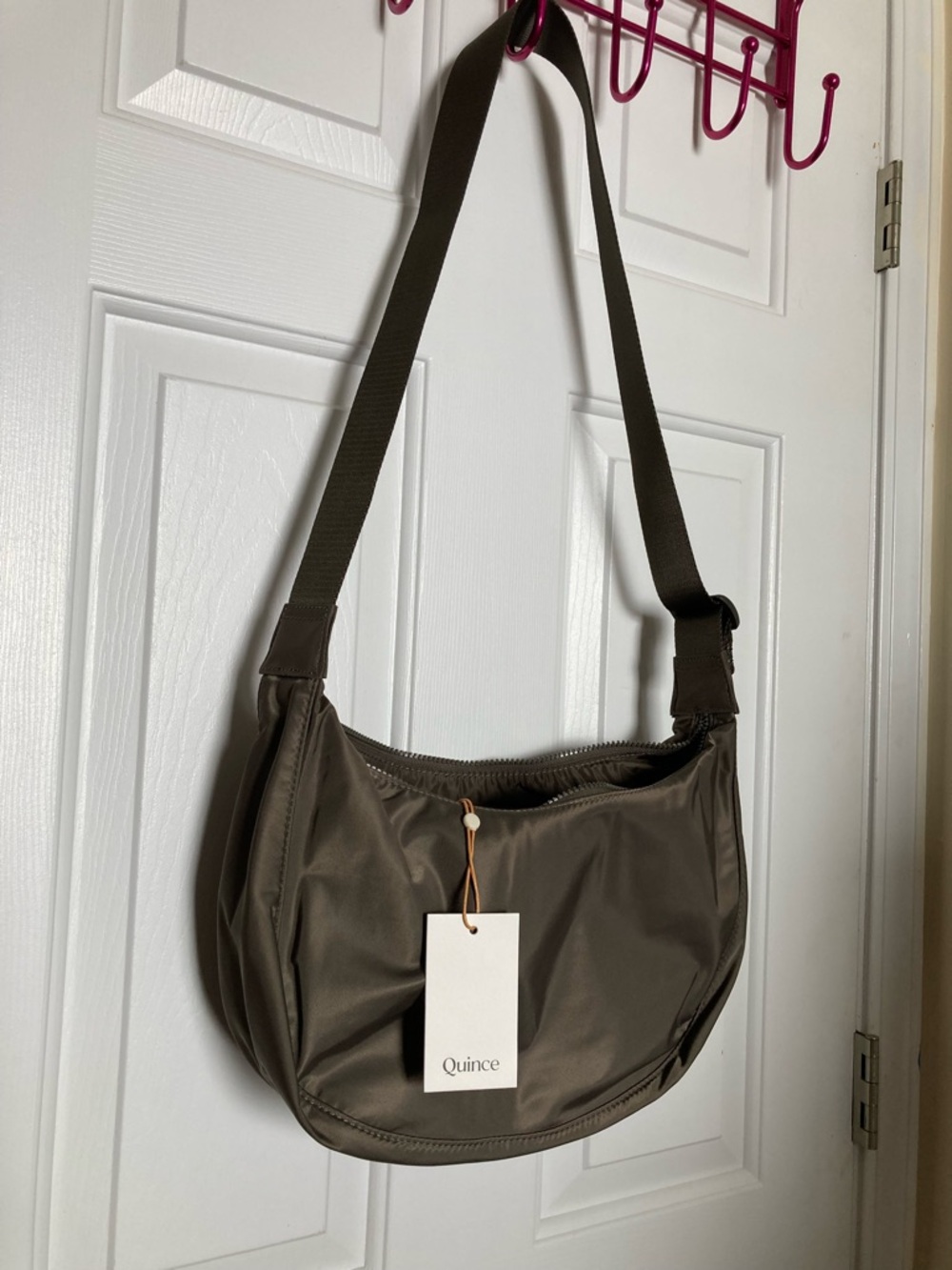 Quince Olive Shoulder Sling Bag
